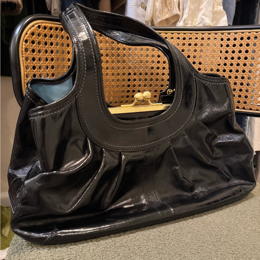 Coach Patent Leather Shoulder Bag